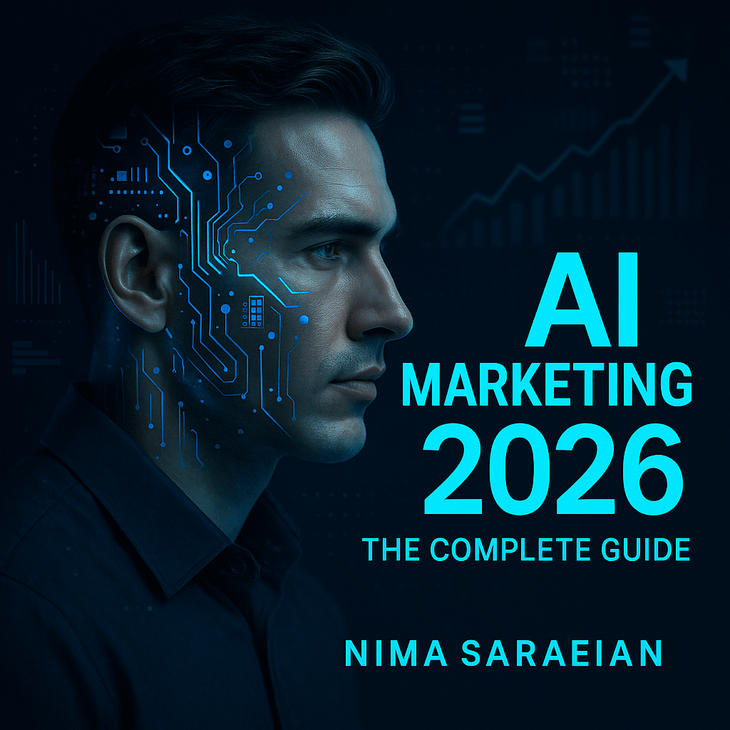AI Marketing 2026 Complete Guide - Nima Saraeian AI Marketing Specialist guide to tools, strategy, behavioral data, and conversion psychology