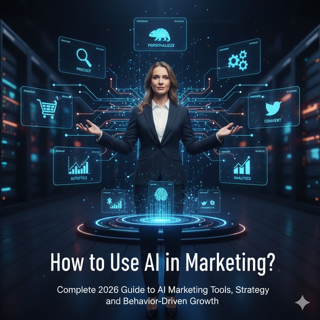 How to Use AI in Marketing 2026 - Complete Guide to Tools, Strategy & Behavior-Driven Growth How to use AI in marketing 2026 - Complete guide to AI marketing tools, strategy, prediction, automation, personalization, and behavior-driven growth. Expert guide by Nima Saraeian, AI Marketing Specialist.